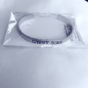 Silver band bracelet Gypsy Soul NEW